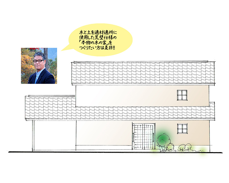 長瀞産業株式会社 プラン2 北側面立面図