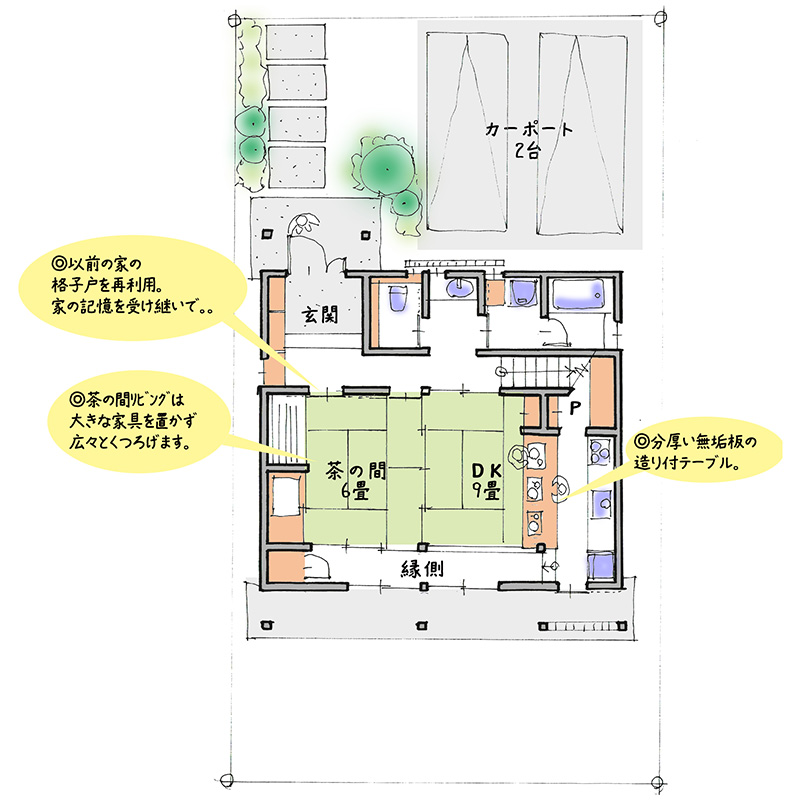 田口営繕  プラン1 平面1F