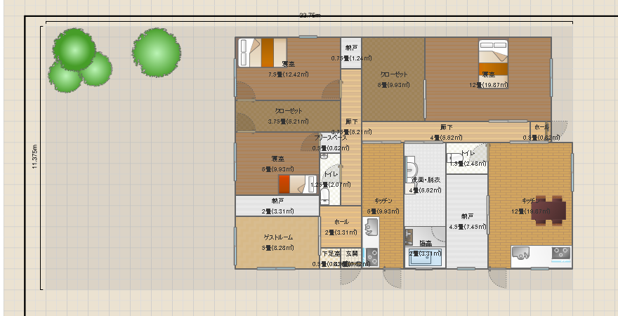 平屋2世帯1-2