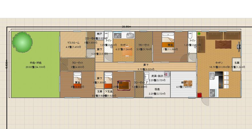 平屋2世帯1-4