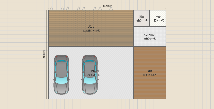 ガレージハウス(試しに作成)