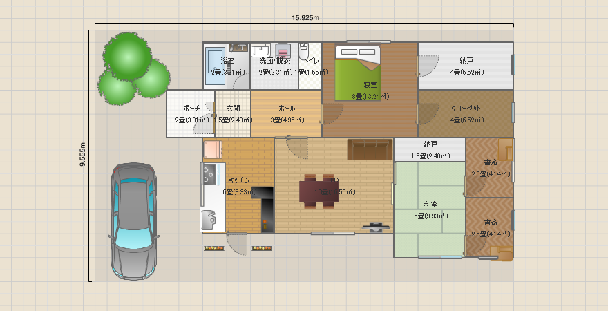 2人用平屋2