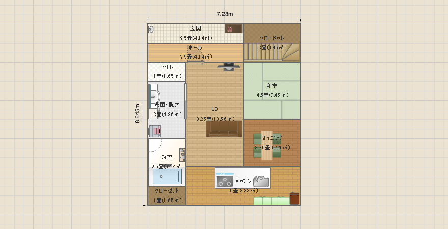 主寝室2&子供部屋3