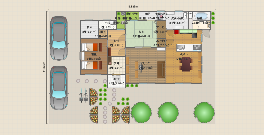 平屋25.1坪
