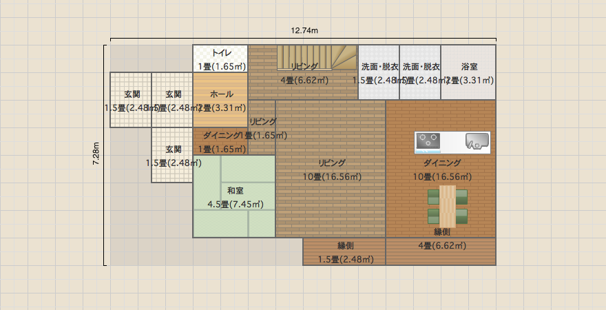 本番想定 1階リビング 妻