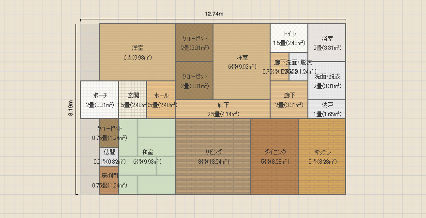 平屋 3LDK 30坪