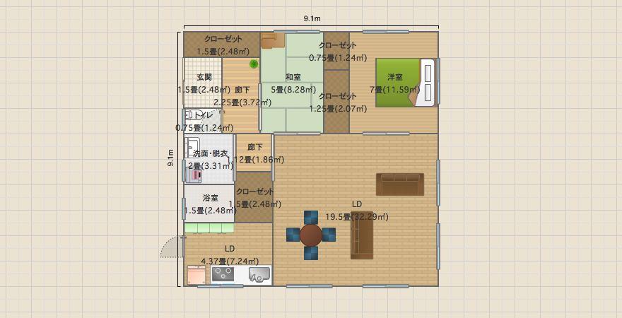 正方形3