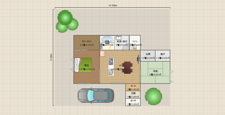 T様邸参考間取り