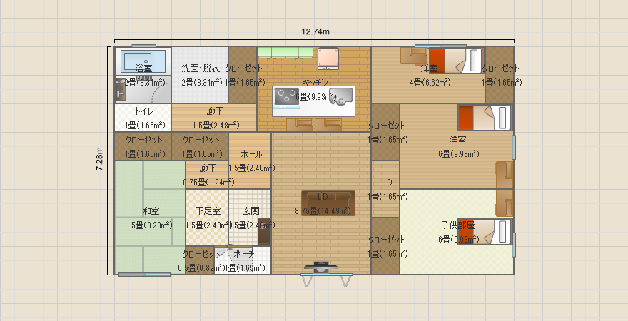 案10 平屋4LDK 28.0坪