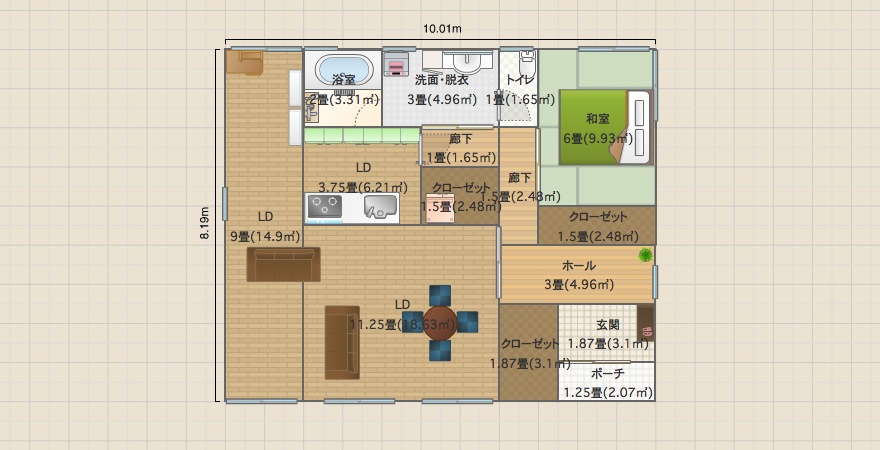 長方形10