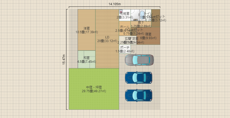 佐藤家平屋案1