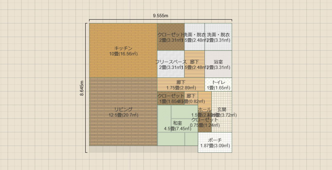 間取り③ 和室4.5 改①