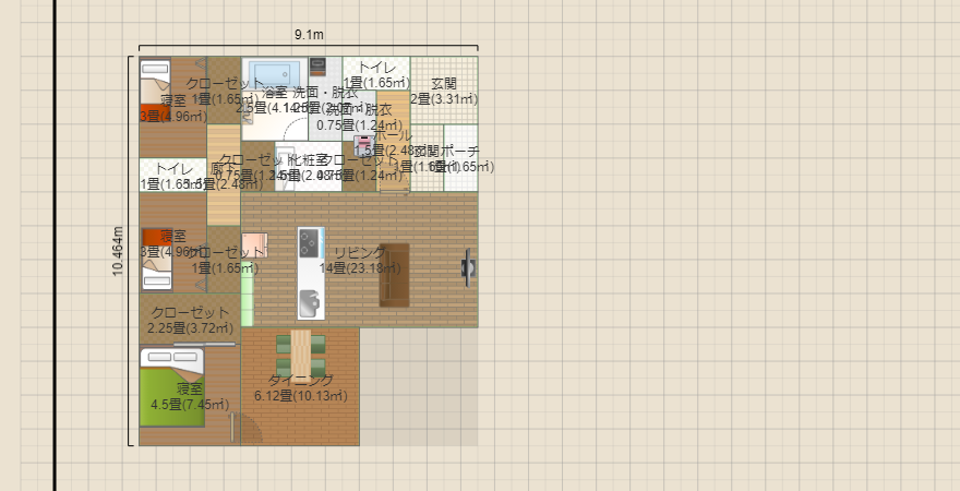 狭小平屋 26坪 ロフト付き