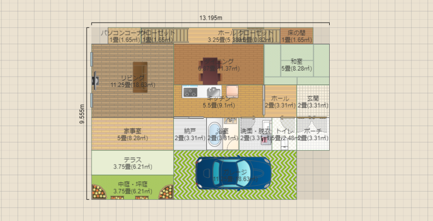 階段2つ(下は収納)ハウス(少し変更)