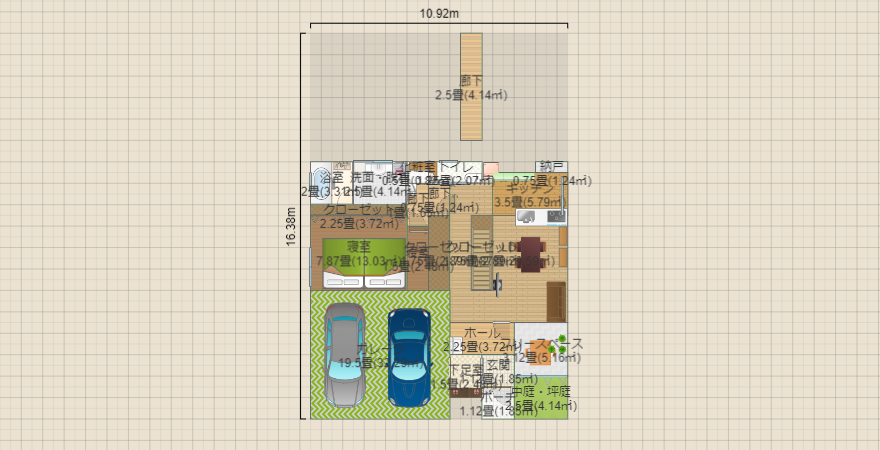 119m² リビング中心
