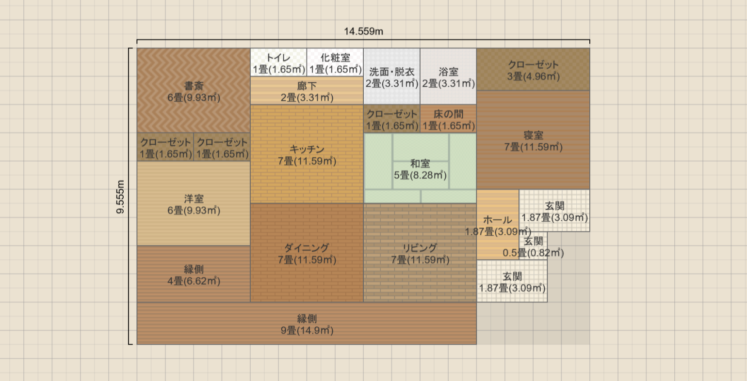平屋11-107(28)南東Ⅼ型90兼用変形×△