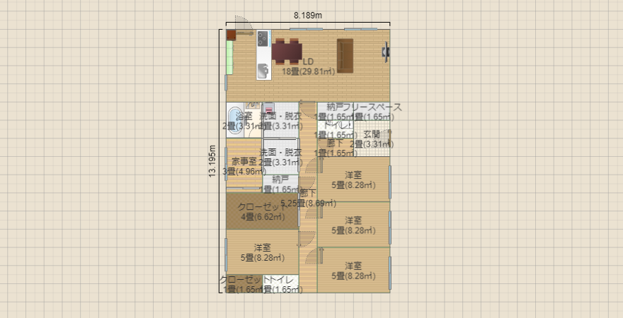 平屋4LDK