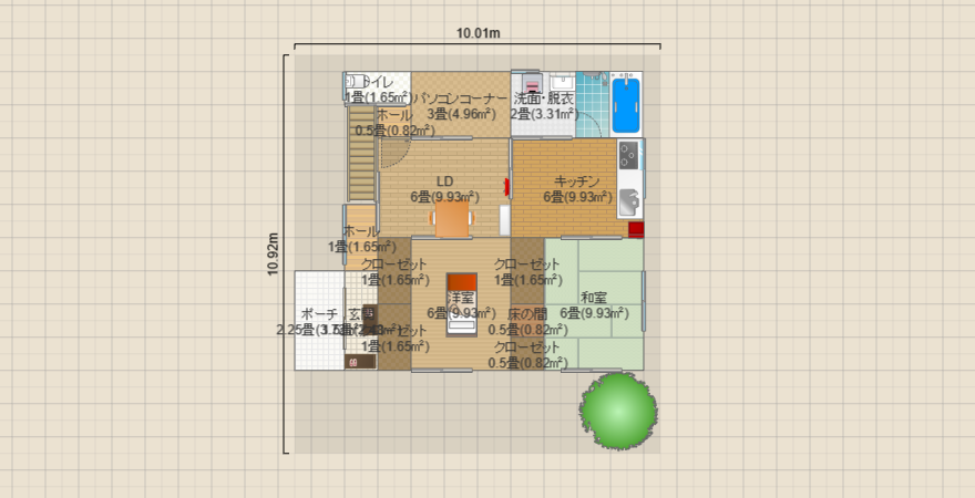 大き目バルコニー?