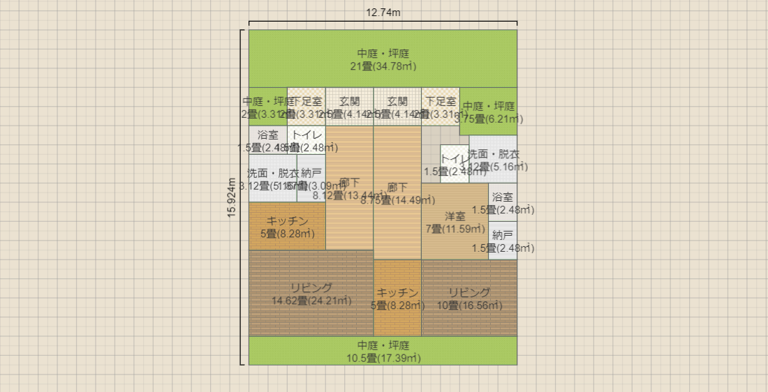 1F ①