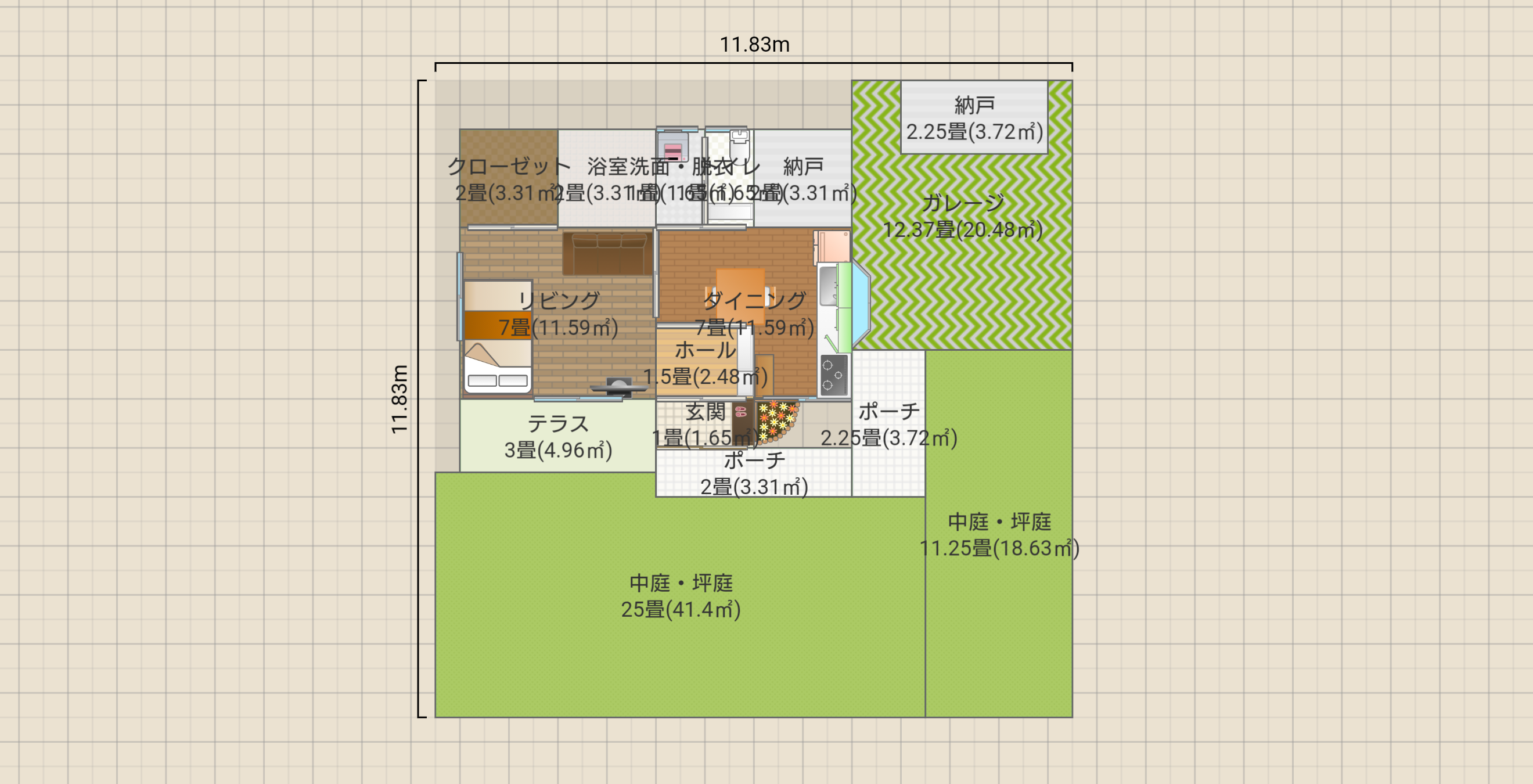 1DK+屋根裏 2