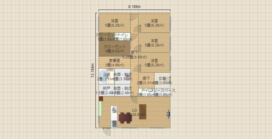 平屋4LDK2
