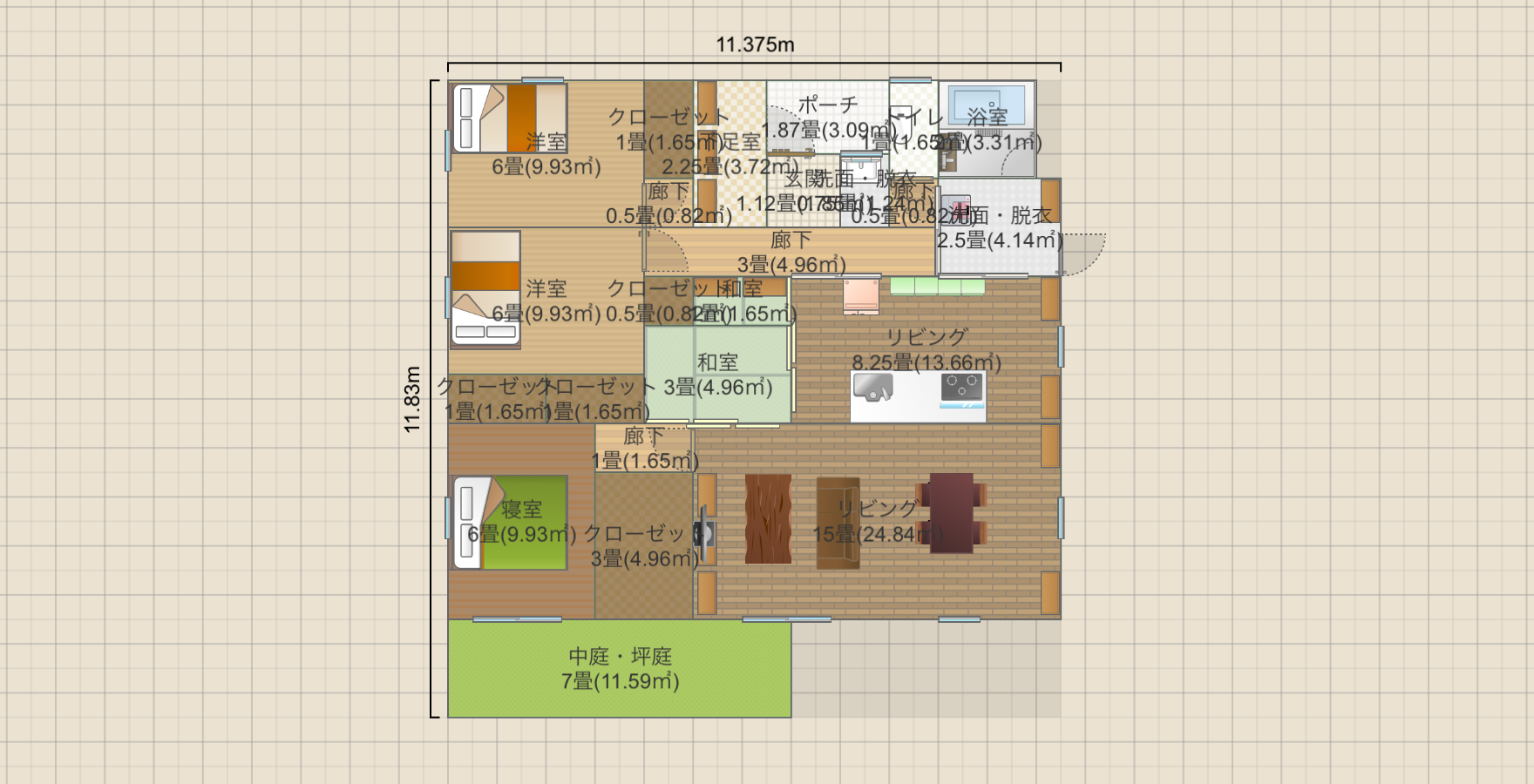 平屋34.1
