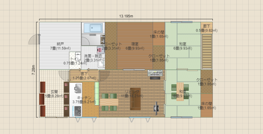 案12 平屋4LDK 28.8坪