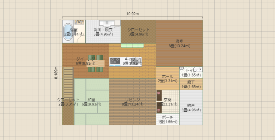 平屋 ロフト 27坪