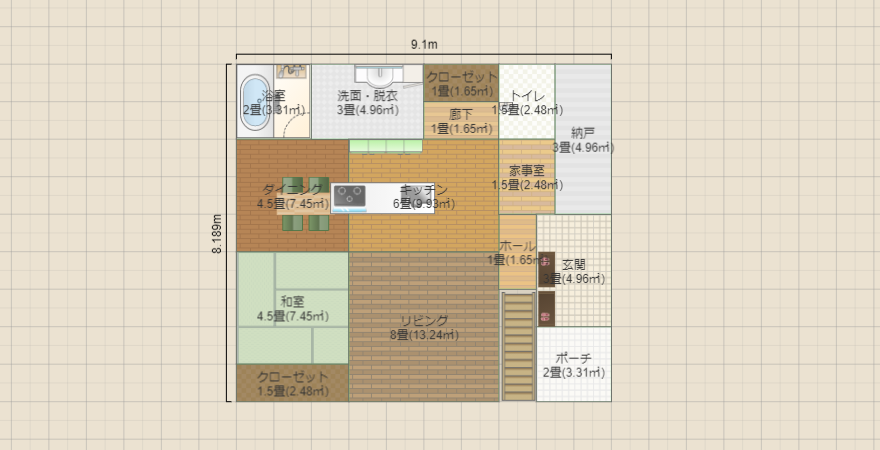 平屋 ロフト 25坪