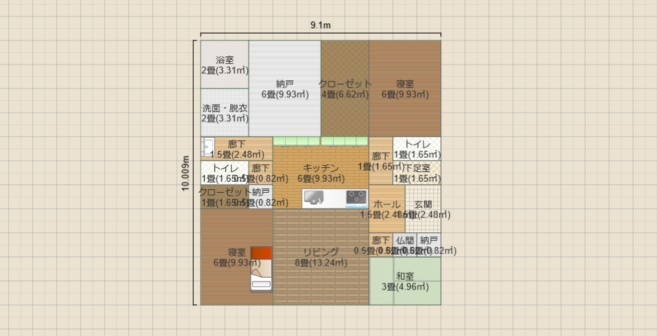 28坪 東 トイレx2
