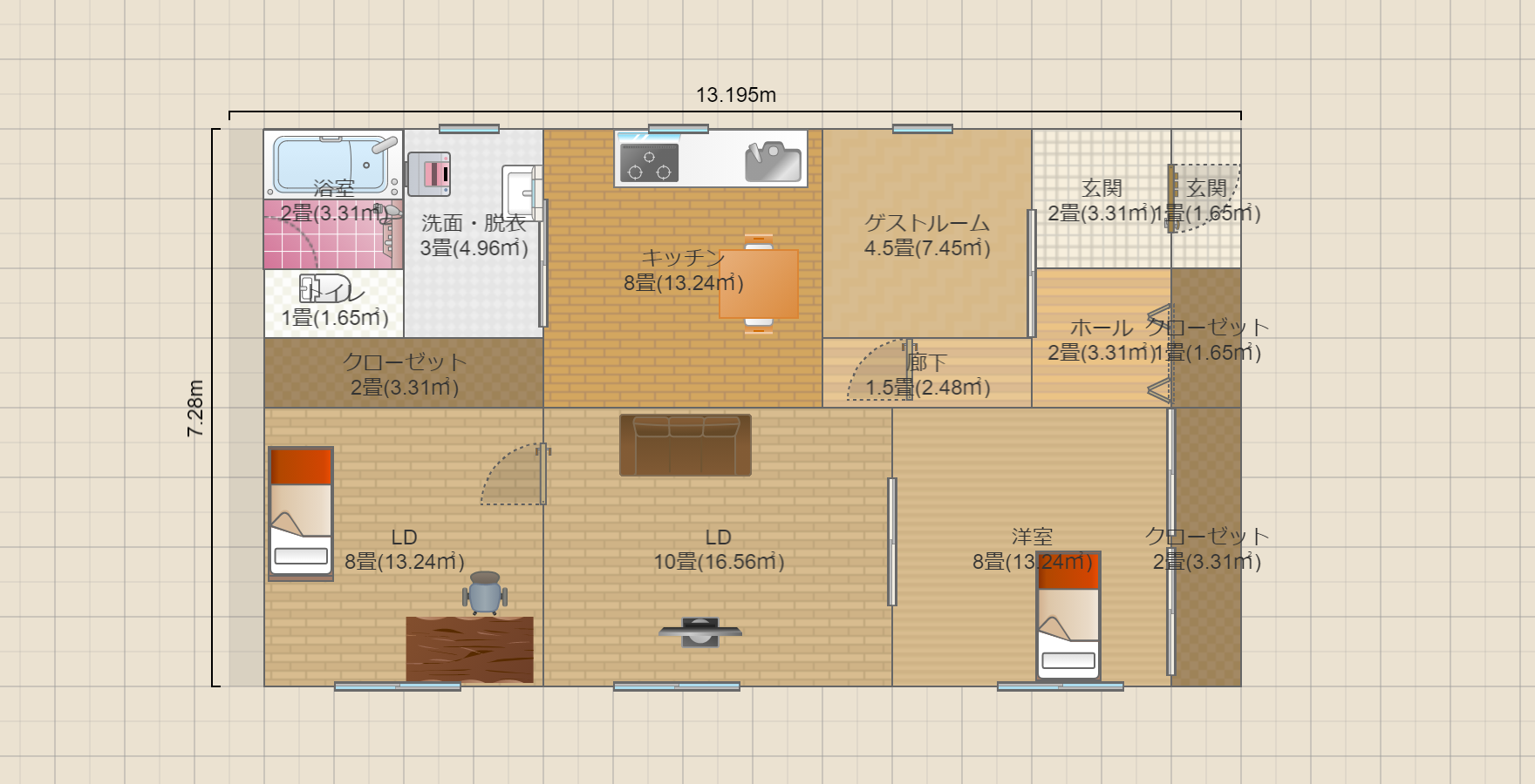 平屋東玄関その1