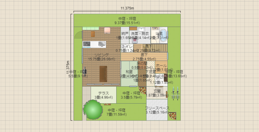 戸建て 2階建て 案1