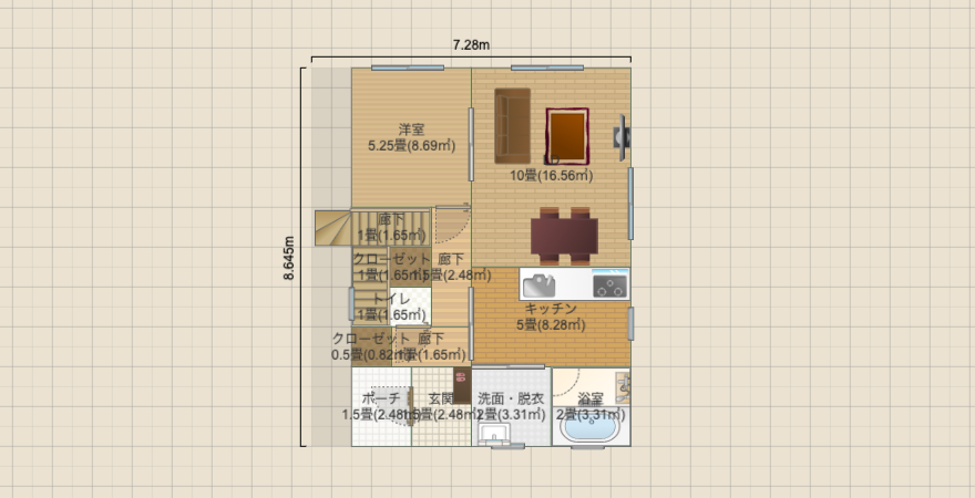33坪 案E
