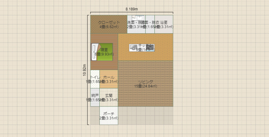 ①平屋 31坪