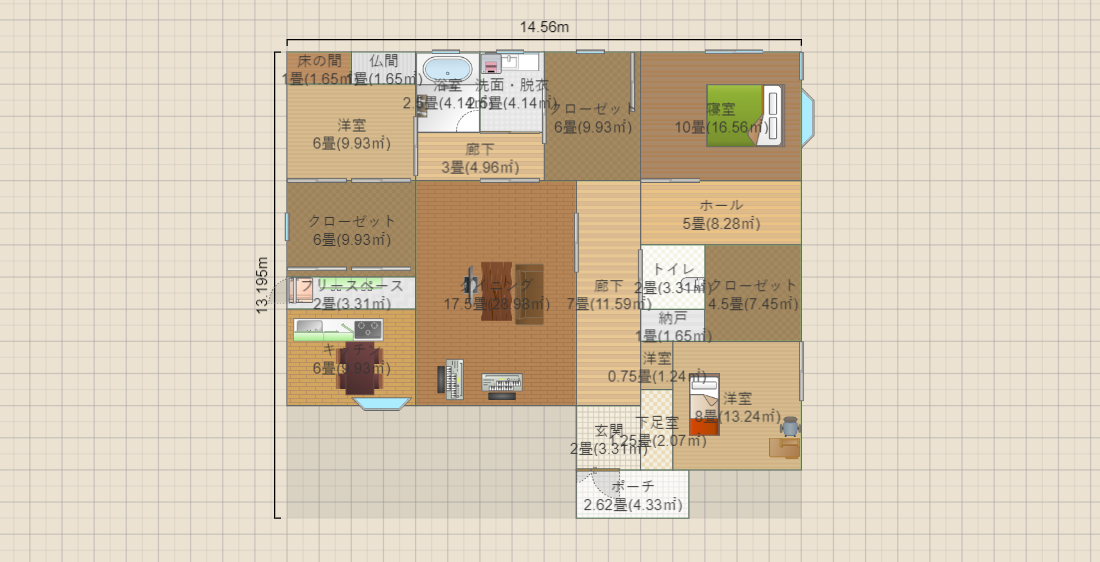 八幡中 45坪 南玄関