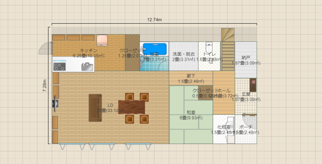 C区画 2階建て
