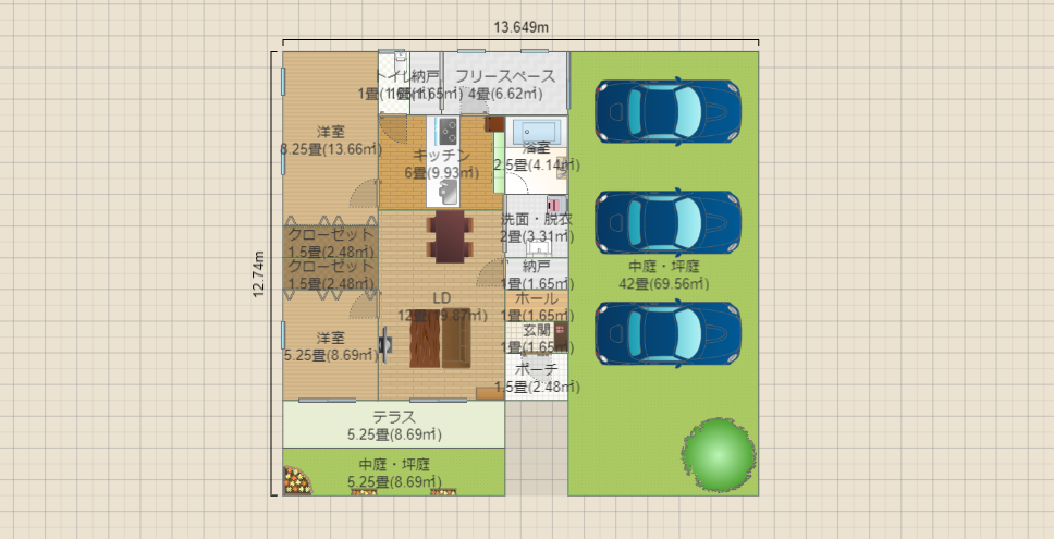 平屋27.8坪