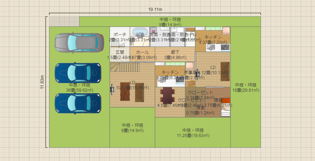 D案4西玄関2