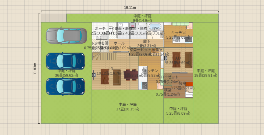 D案4西玄関2