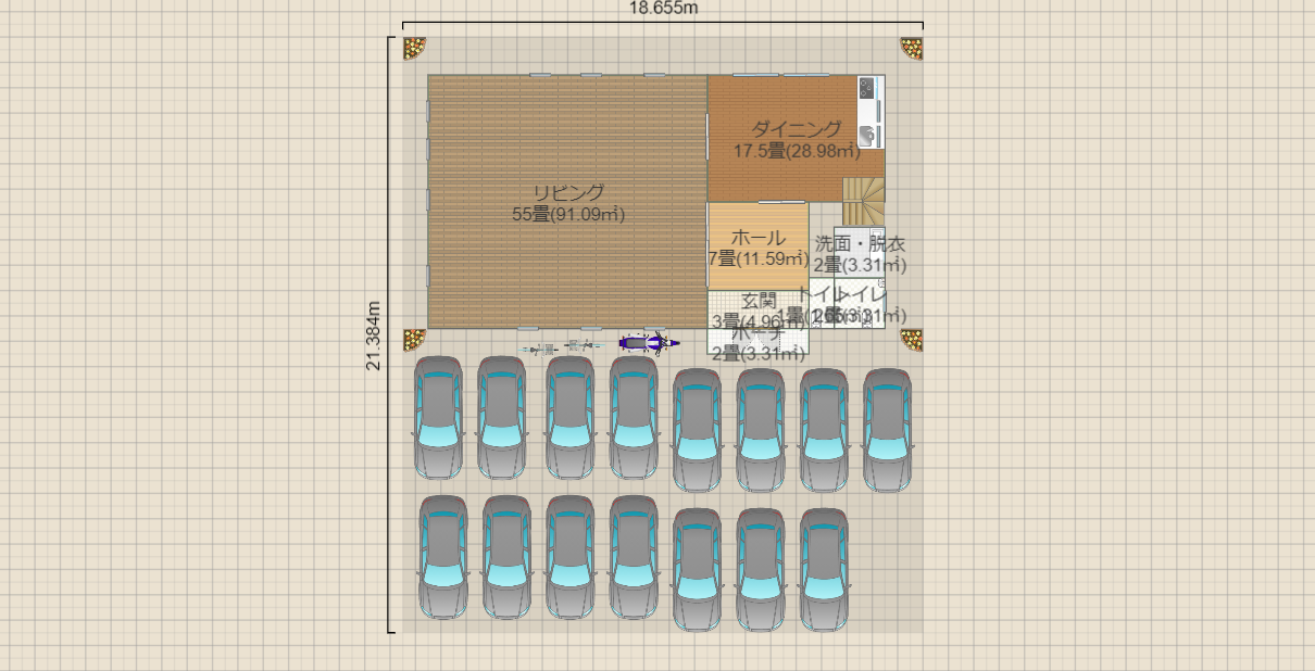 教会案3(70名、15台)