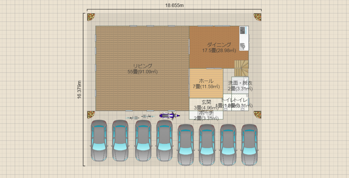 教会案2(70名、8台)