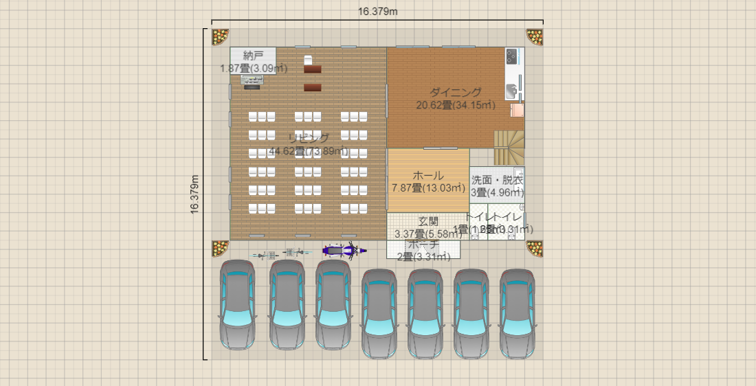 教会案1-2(54名、7台)