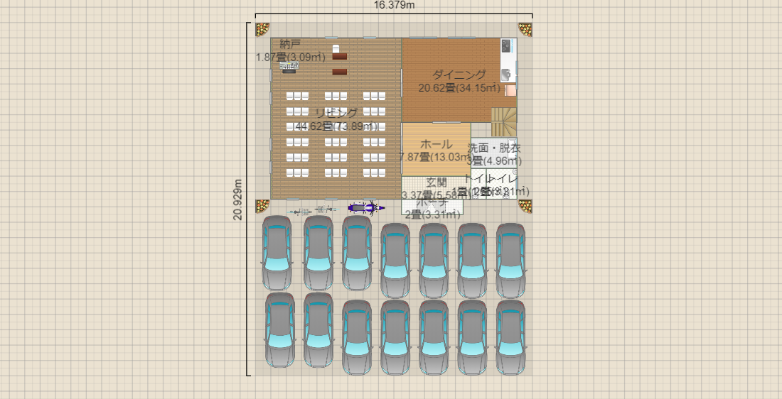 教会案1-3(54名、14台)