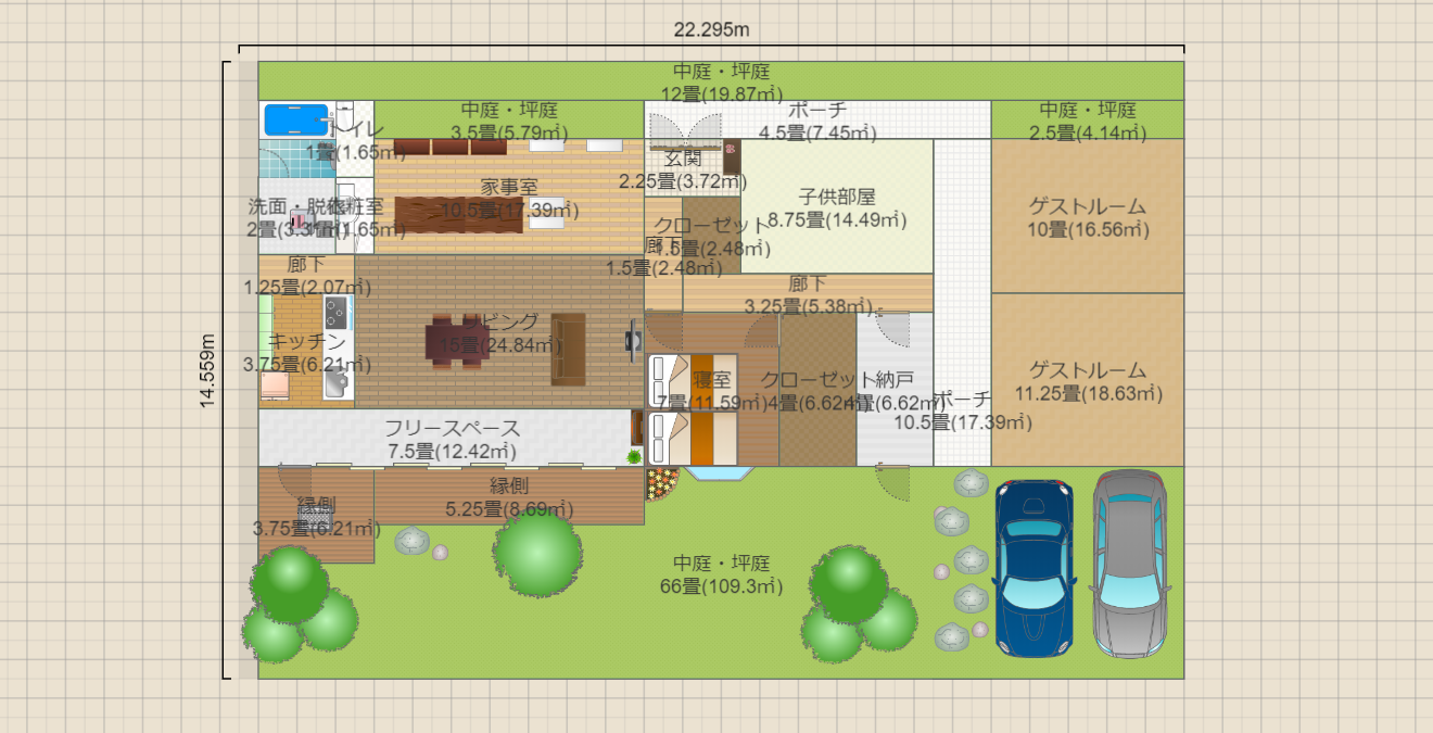 平屋(土間&薪ストーブ)