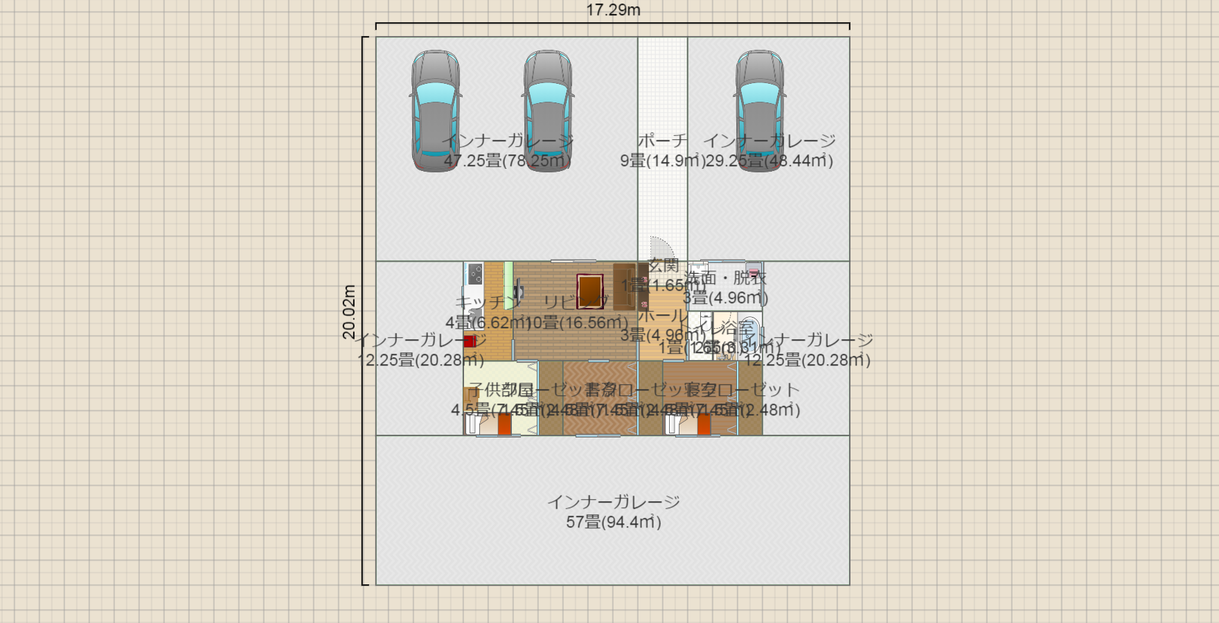 鏡 配置 21坪