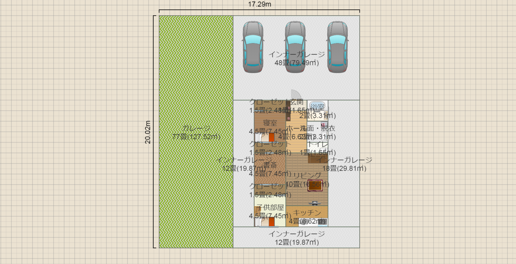 21坪 縦