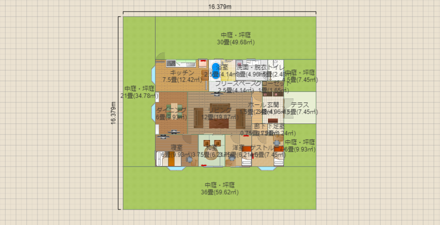 リビングど真ん中30坪の家