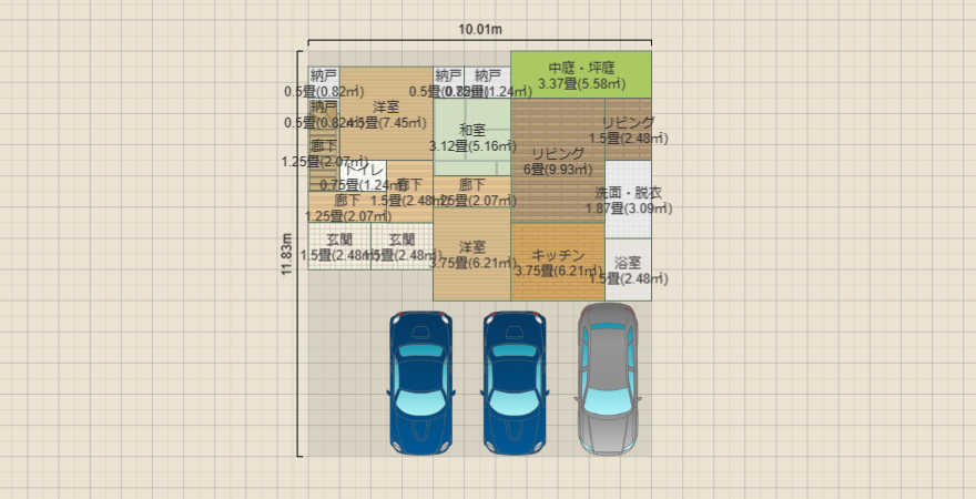2世帯40坪