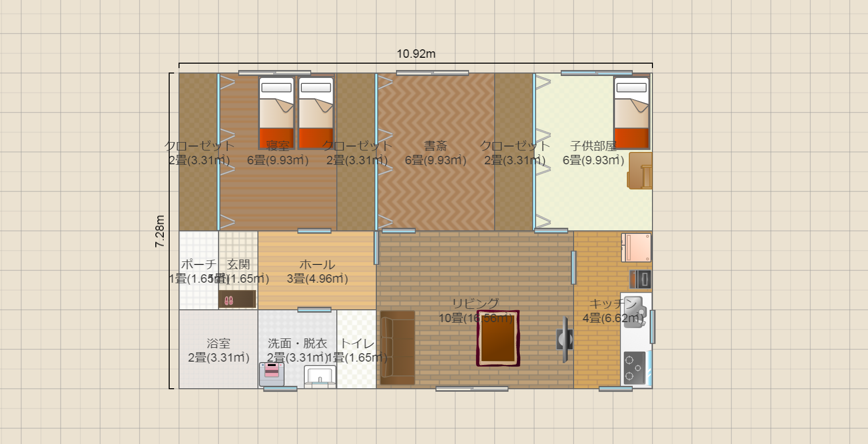 24坪 西玄関