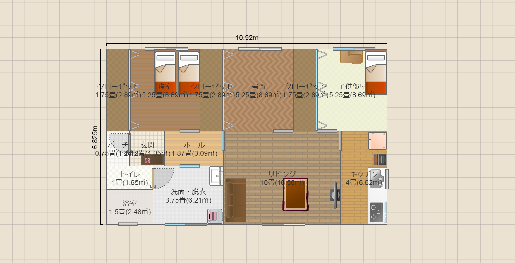 24坪 西玄関 M案
